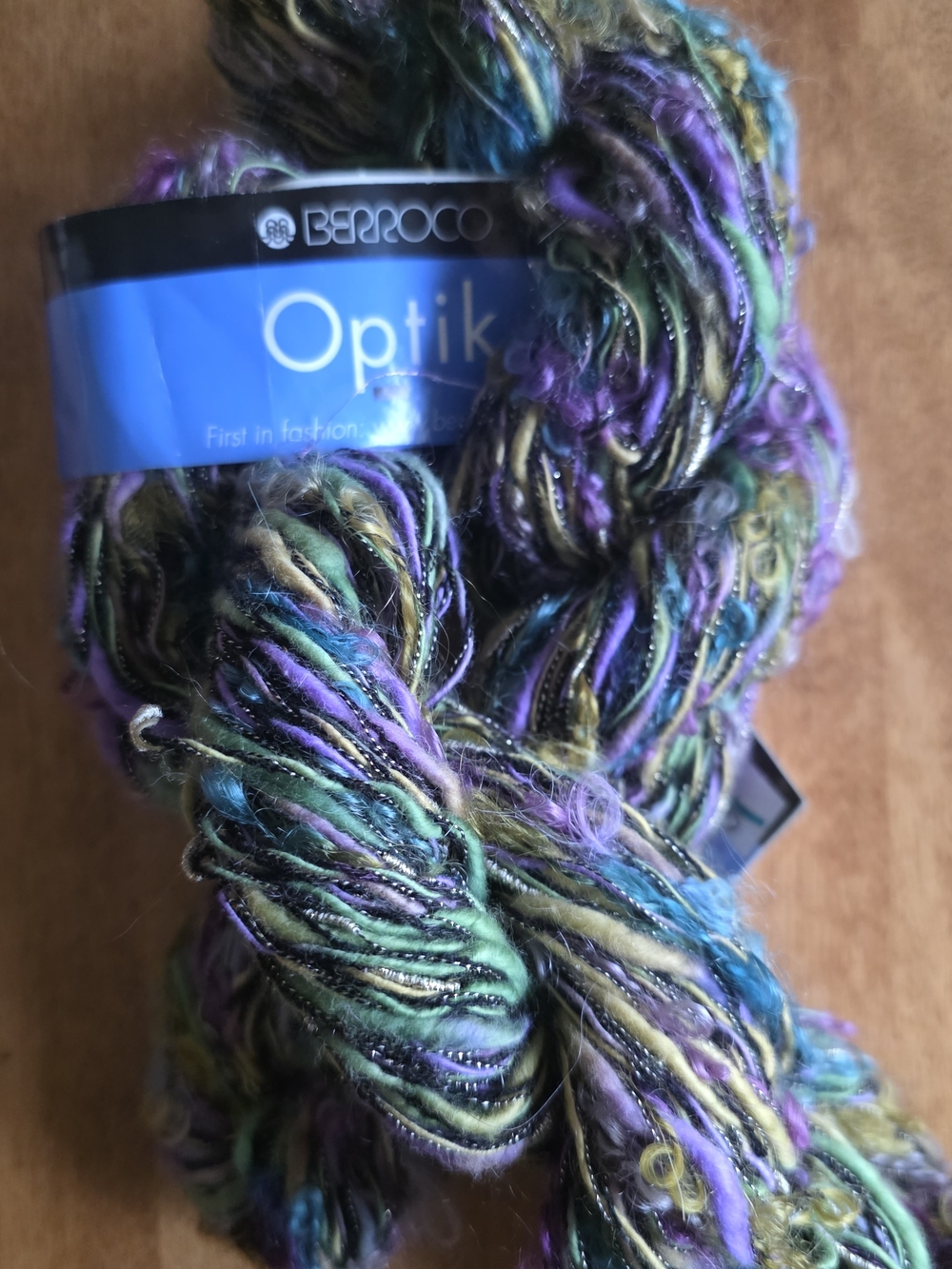 Berroco Optik Multicolor Novelty Yarn - Purple Green Blue Blend